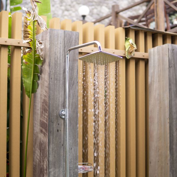 Outdoor Shower Plumbing in Monroe Township